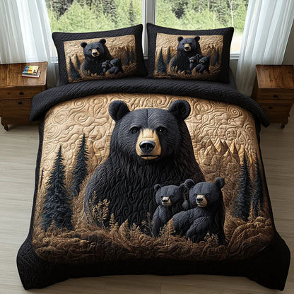 Quilted Duvet Cover Set of 3 Pieces – Forest Animals