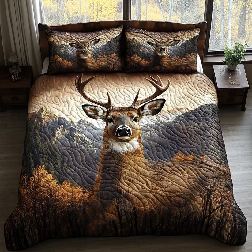 Quilted Duvet Cover Set of 3 Pieces – Forest Animals