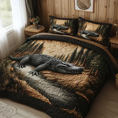 Quilted Duvet Cover Set of 3 Pieces – Forest Animals