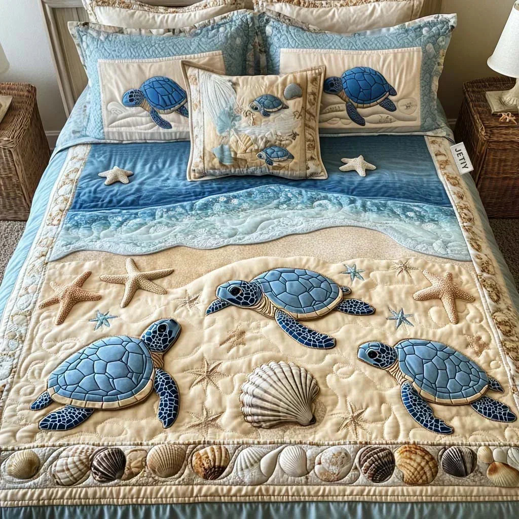 Mattress Blanket Set of 3 Pieces – Ocean Waves