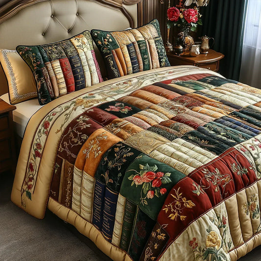 Quilted Bed Set 3 Pieces – Readers' Refuge