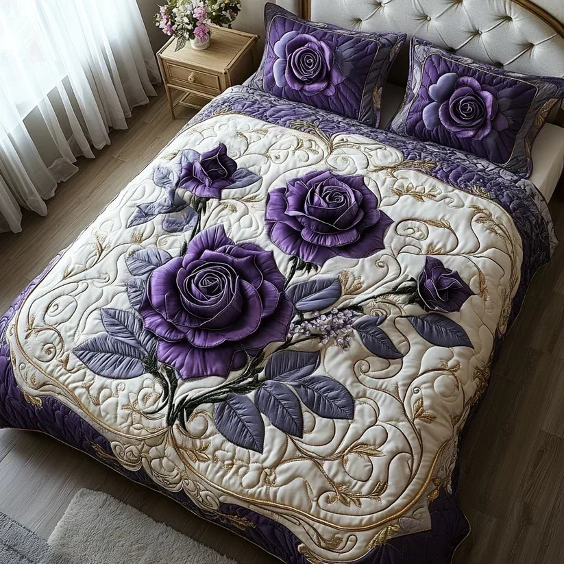 Mattress Duvet Cover Set of 3 Pieces – Violet Pink