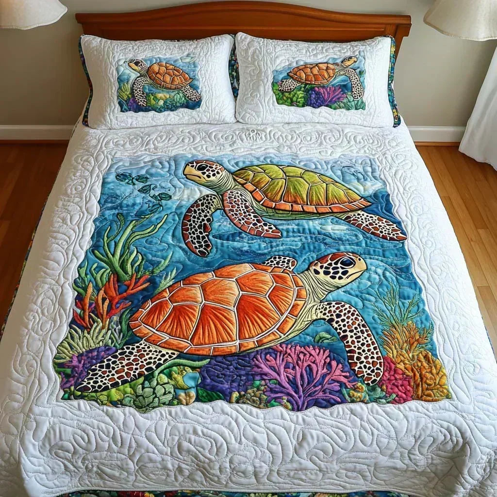 3-Piece Mattress Set – Sea Turtles