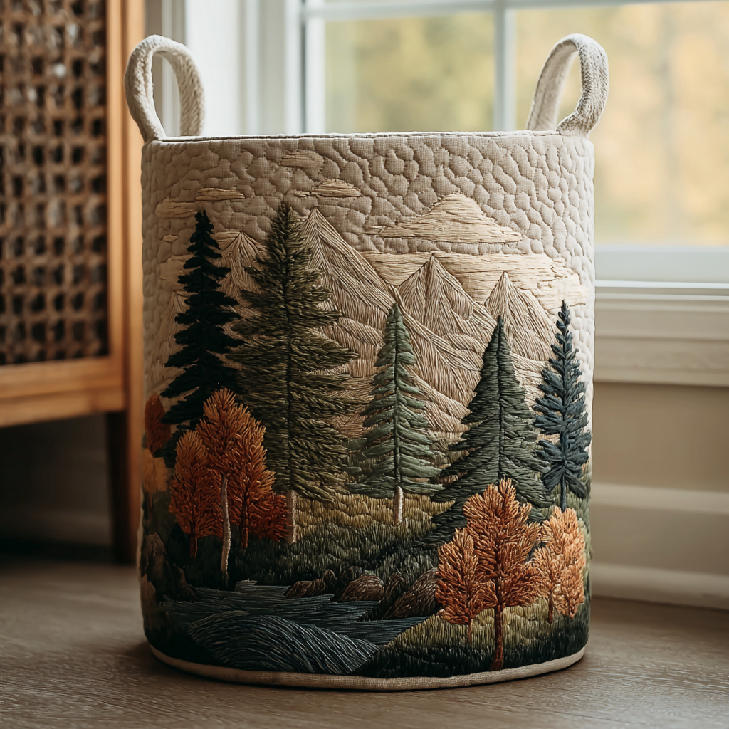 NAOMI | QUILTED HAND MADE LAUNDRY BASKET