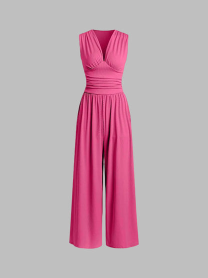 Zoe | Striped Sleeveless Jumpsuit