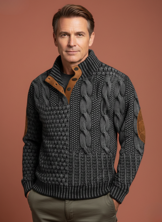 Otis™ | Stylish Textured Knit Jumper