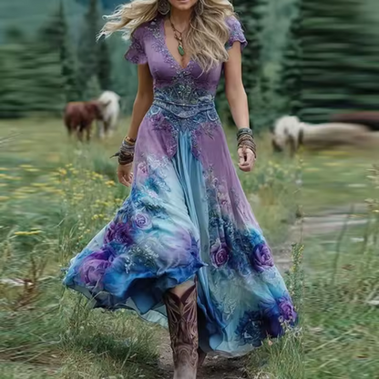 Noraya™ | Elegant Vintage-Inspired Boho Dress