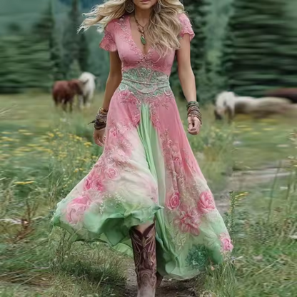 Noraya™ | Elegant Vintage-Inspired Boho Dress