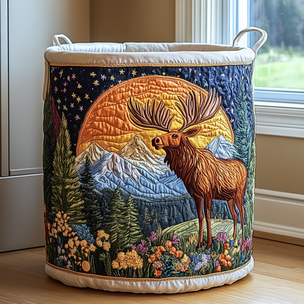 NAOMI | QUILTED HAND MADE LAUNDRY BASKET