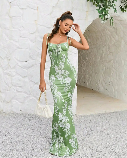 Klara™ | Floral Print Maxi Dress