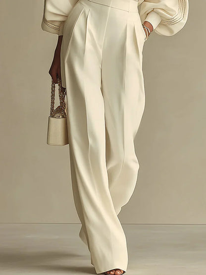Elya™ | Modern Chic Jumper & Trousers Set