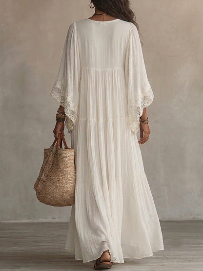 Liora™ | Tummy-Flattering Bohemian Lace Dress