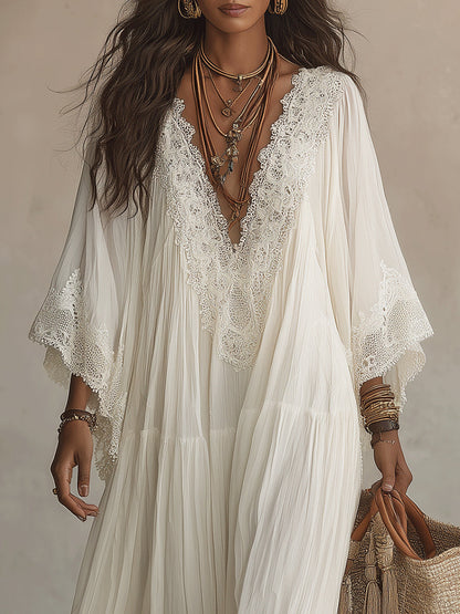 Liora™ | Tummy-Flattering Bohemian Lace Dress