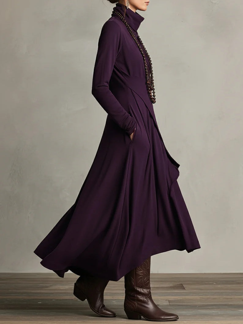 Susan™ | Vintage Asymmetrical Maxi Dress 3