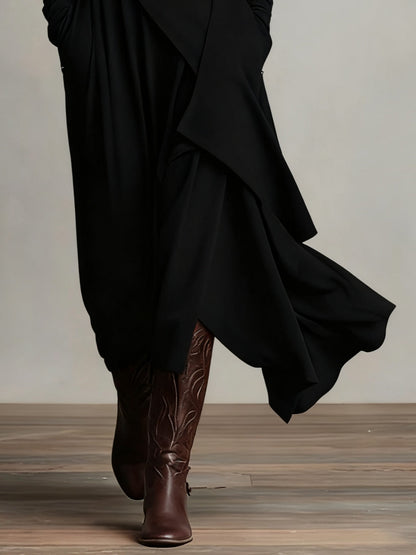 Susan™ | Vintage Asymmetrical Maxi Dress 8