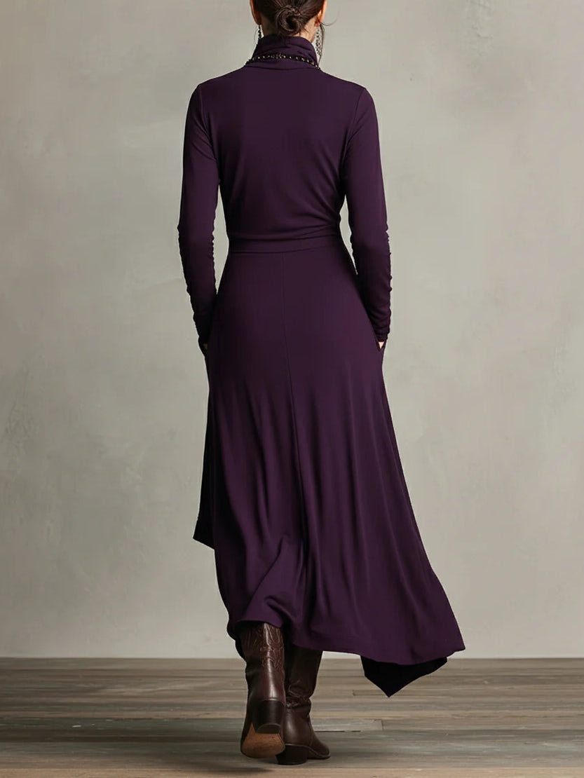 Susan™ | Vintage Asymmetrical Maxi Dress 2