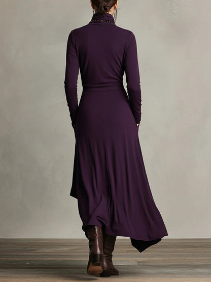 Susan™ | Vintage Asymmetrical Maxi Dress 2