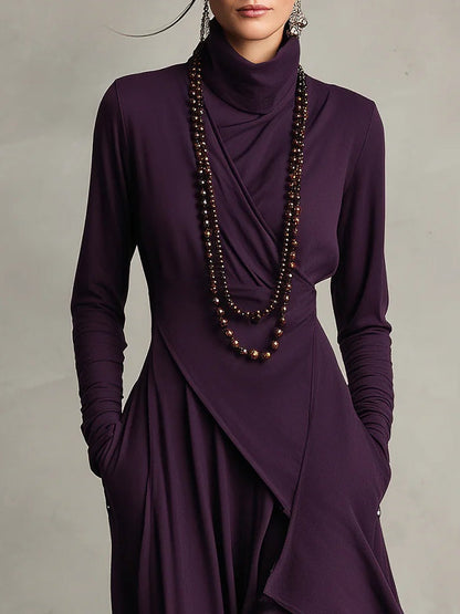 Susan™ | Vintage Asymmetrical Maxi Dress 4