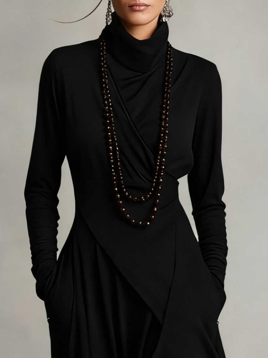 Susan™ | Vintage Asymmetrical Maxi Dress 7