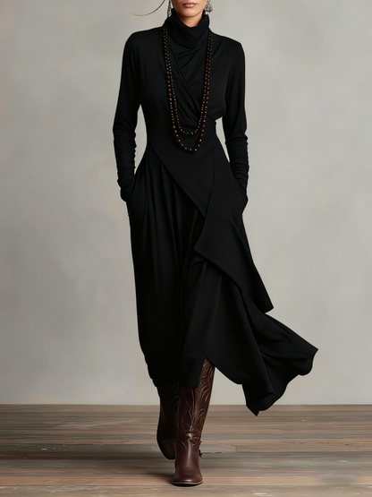 Susan™ | Vintage Asymmetrical Maxi Dress 6
