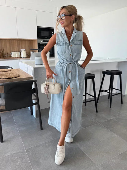 Lois™ | Denim Maxi Dress