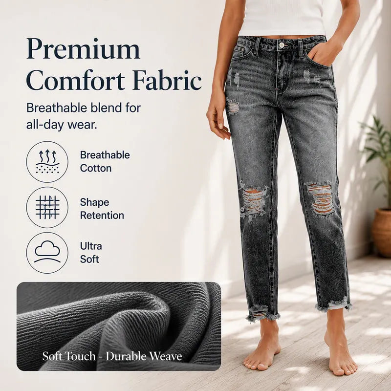 Karen™ | Trendy Ripped Jeans