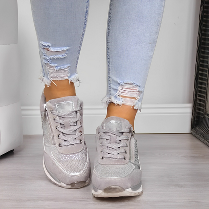 Tracey™ | Orthopaedic Wedge Sneakers with Side Zip