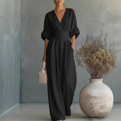 Georgina™ | Elegant V-Neck Jumpsuit