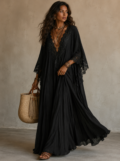Liora™ | Tummy-Flattering Bohemian Lace Dress