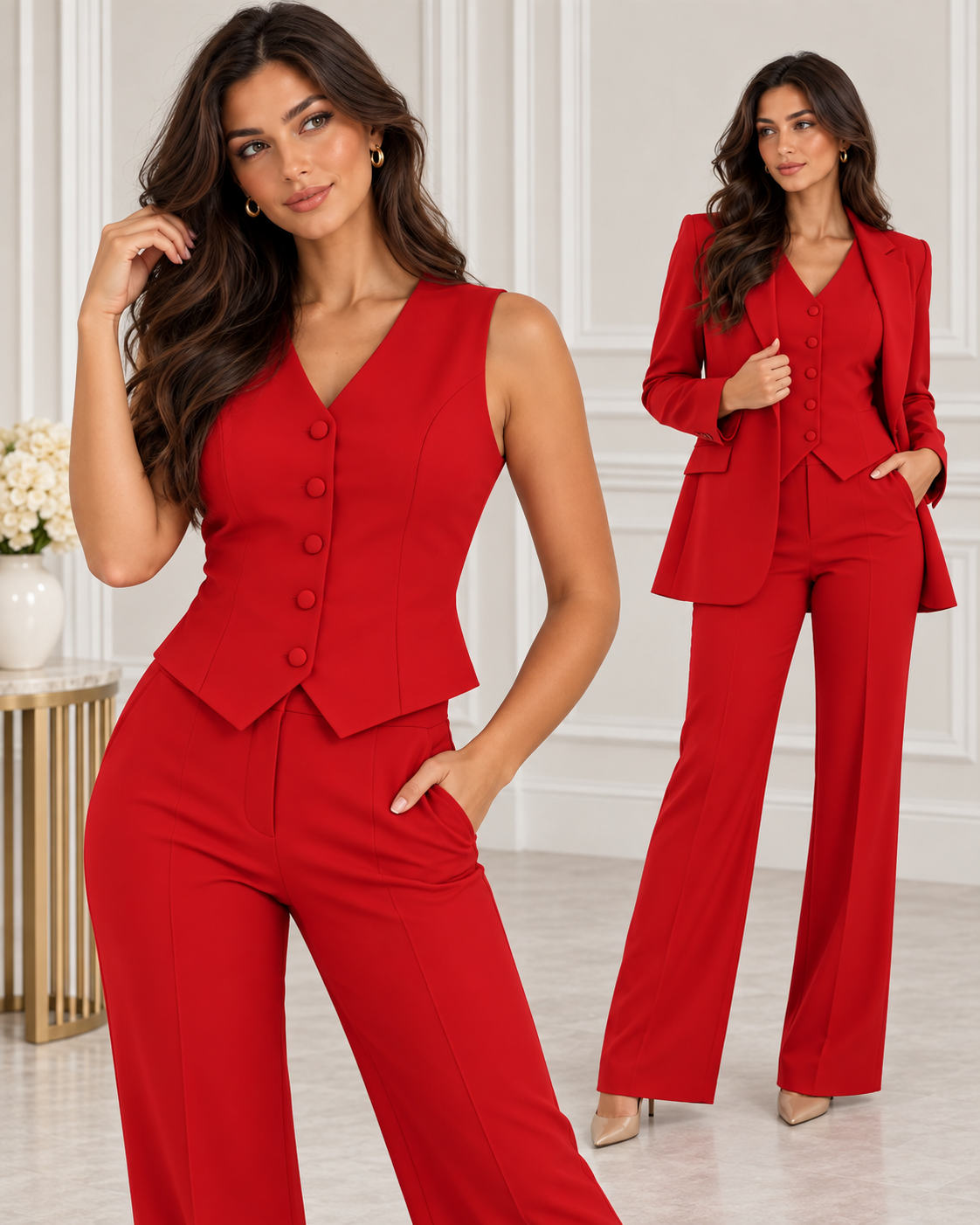 Susan™ | Elegant Three-Piece Suit