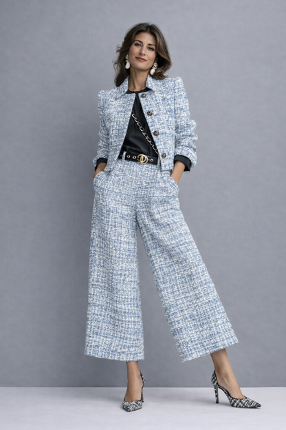 Isabelle | Tweed Set for Cold Days