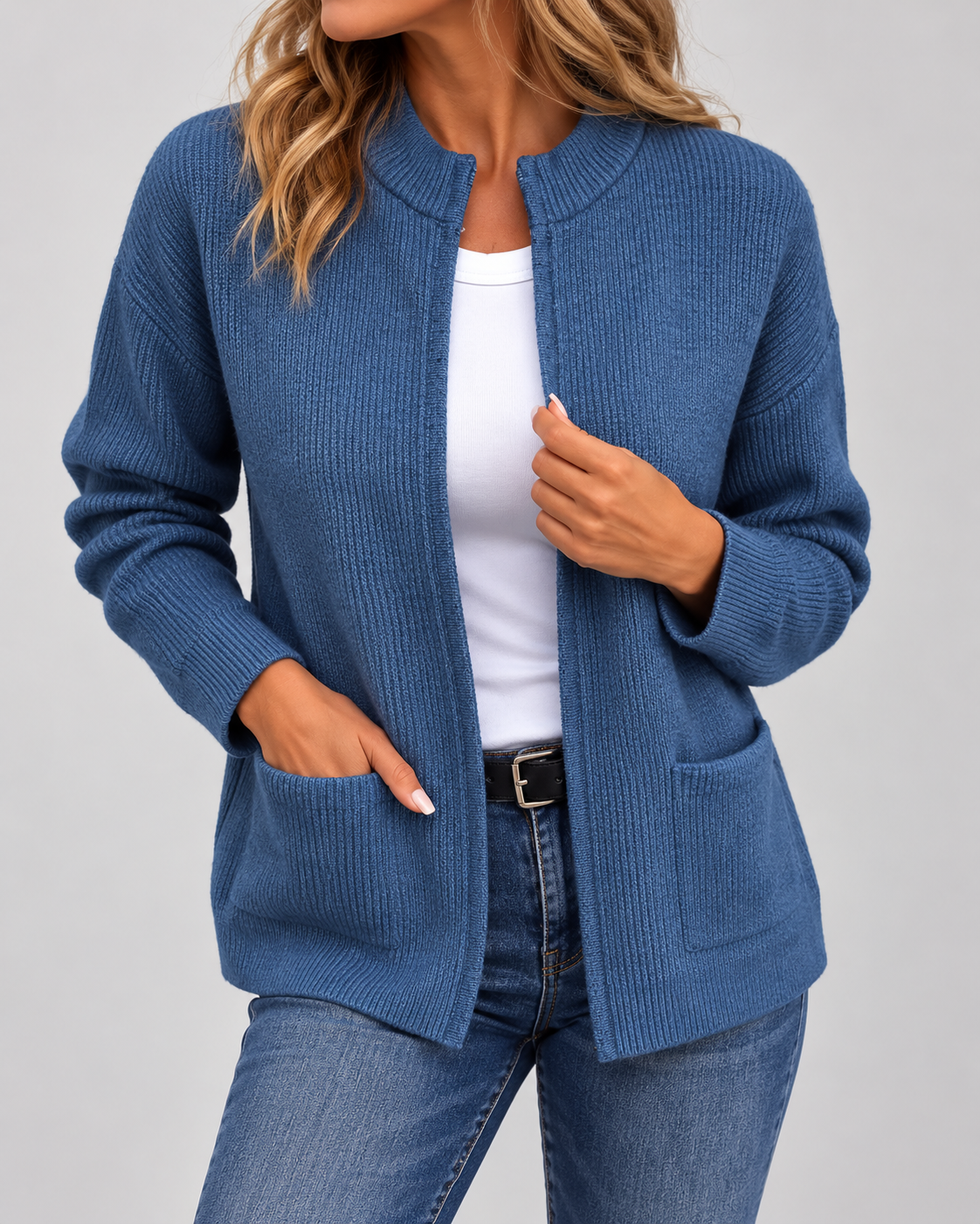 Jacqueline™ | Warm Knitted Gilet with Pockets