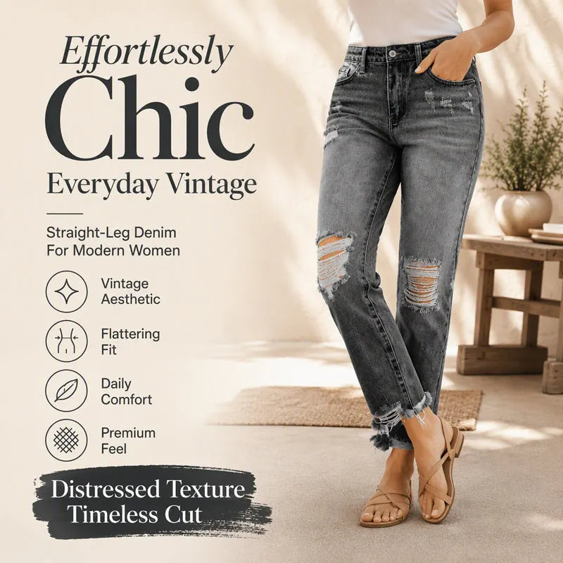 Karen™ | Trendy Ripped Jeans