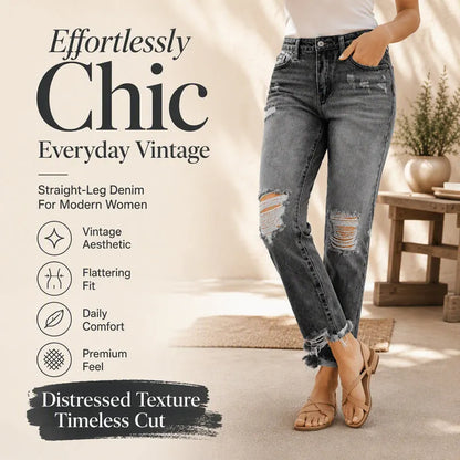 Karen™ | Trendy Ripped Jeans