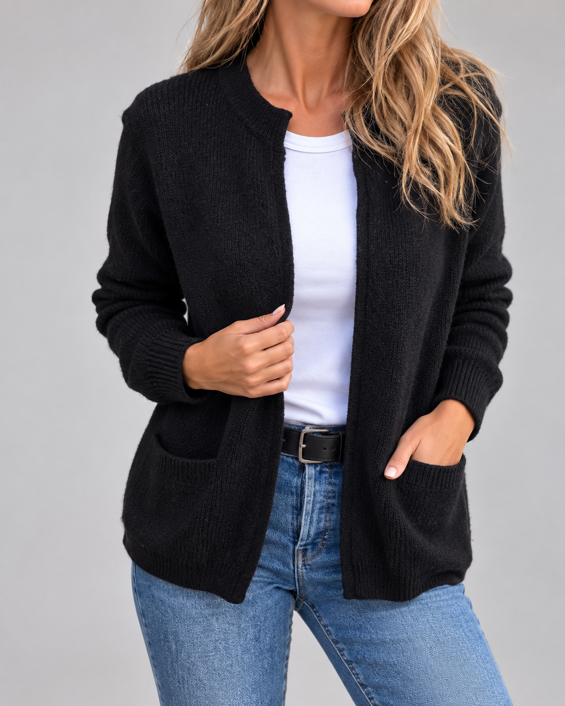 Jacqueline™ | Warm Knitted Gilet with Pockets