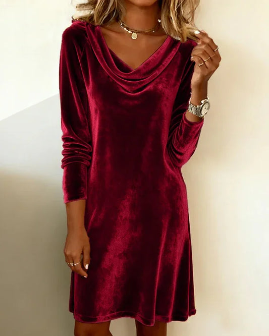 Naris™ | Soft Velvet Dress