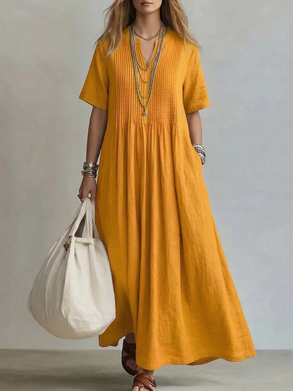Noor™ | Elegant Pleated Dress