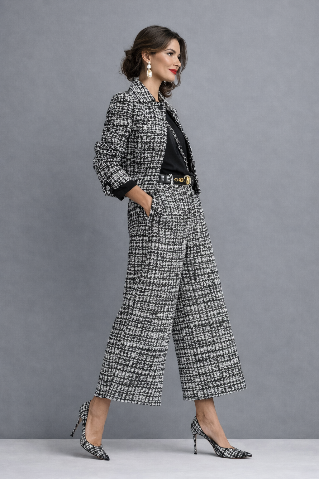 Isabelle | Tweed Set for Cold Days