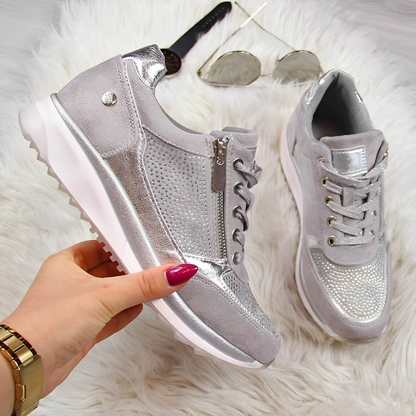 Tracey™ | Orthopaedic Wedge Sneakers with Side Zip