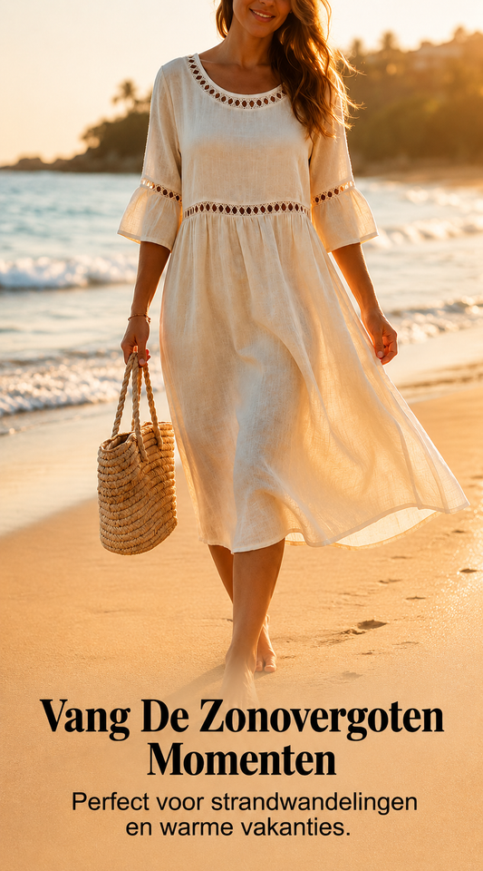 Amara™ | Elegant Tummy-Flattering Midi Dress