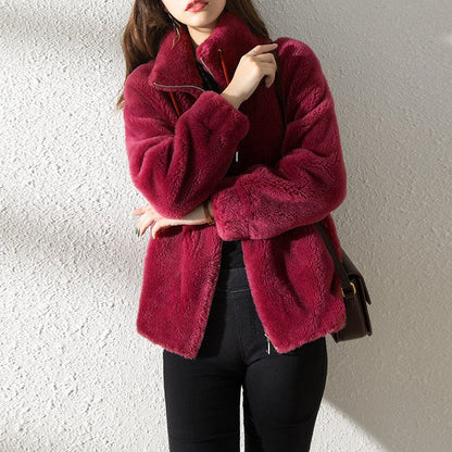 Tracey™ | Soft Teddy Jacket with Stand Collar 8