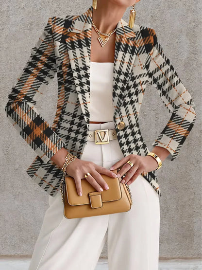 Susan™ | Elegant Blazer with Abstract Print