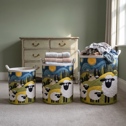 Shila | Meadow Quilted Laundry Basket