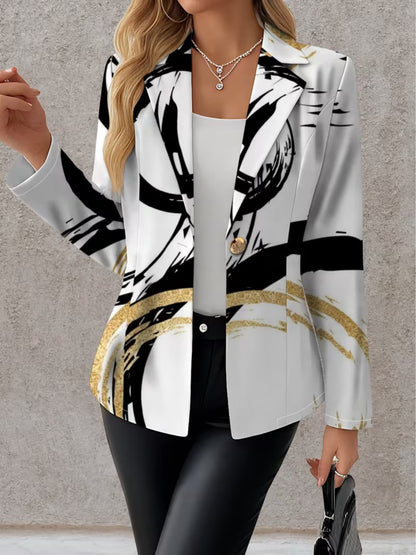 Susan™ | Elegant Blazer with Abstract Print