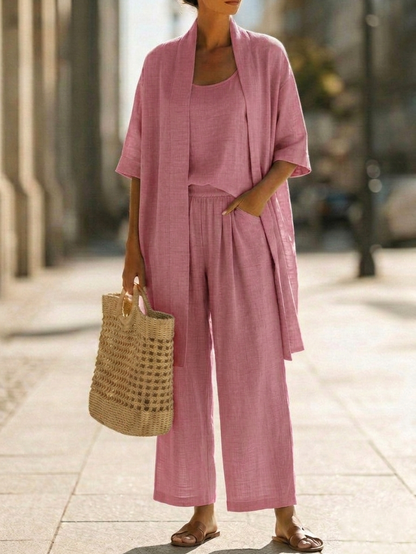 Alice | Three-Piece Linen Set