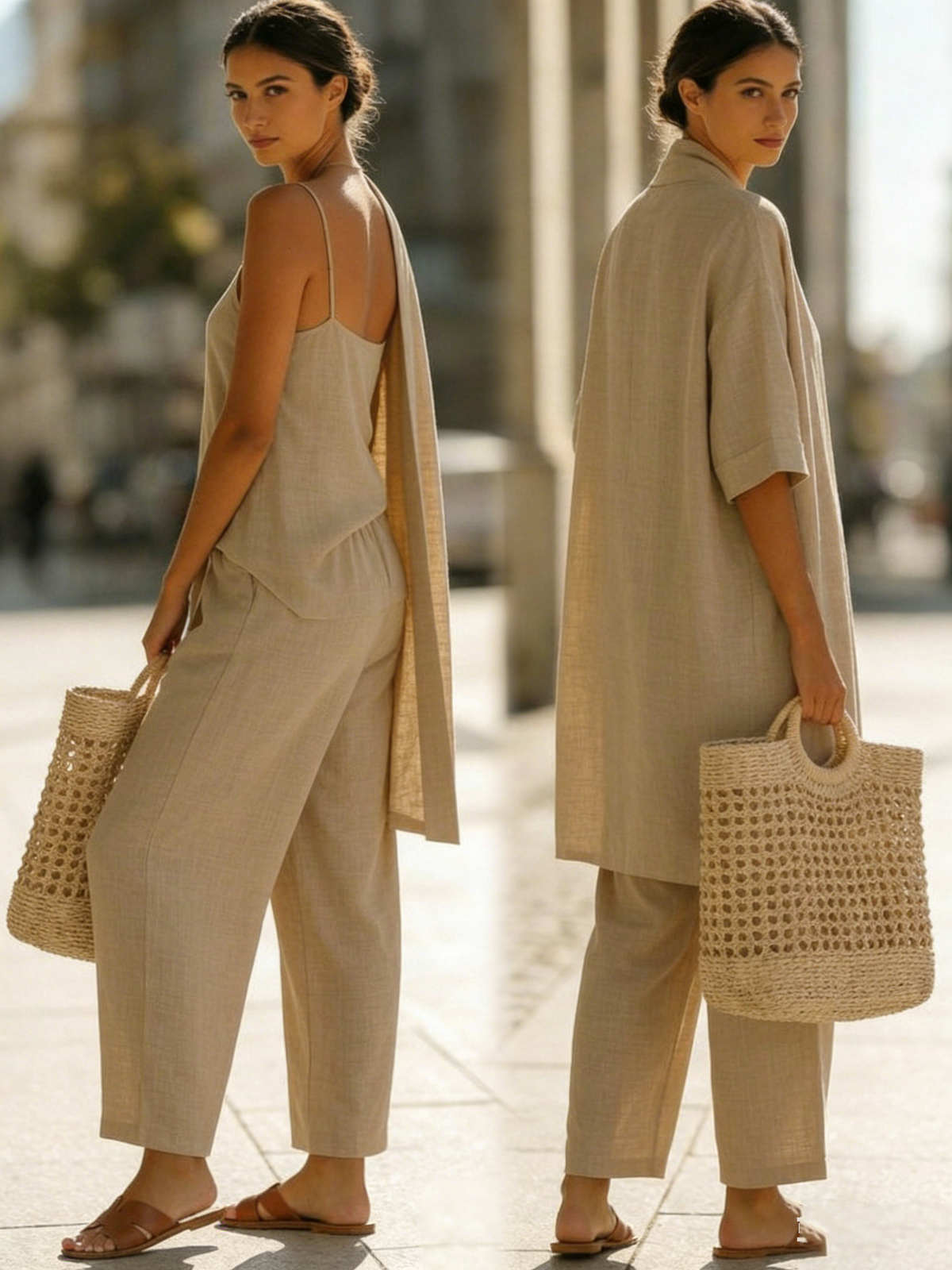 Alice | Three-Piece Linen Set