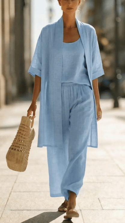 Alice | Three-Piece Linen Set